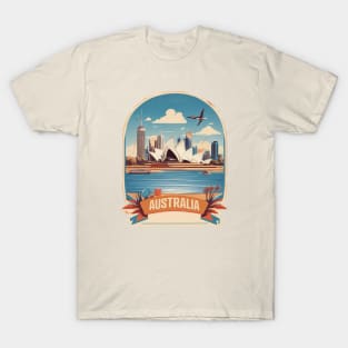 Vintage Travel Australia Design T-Shirt